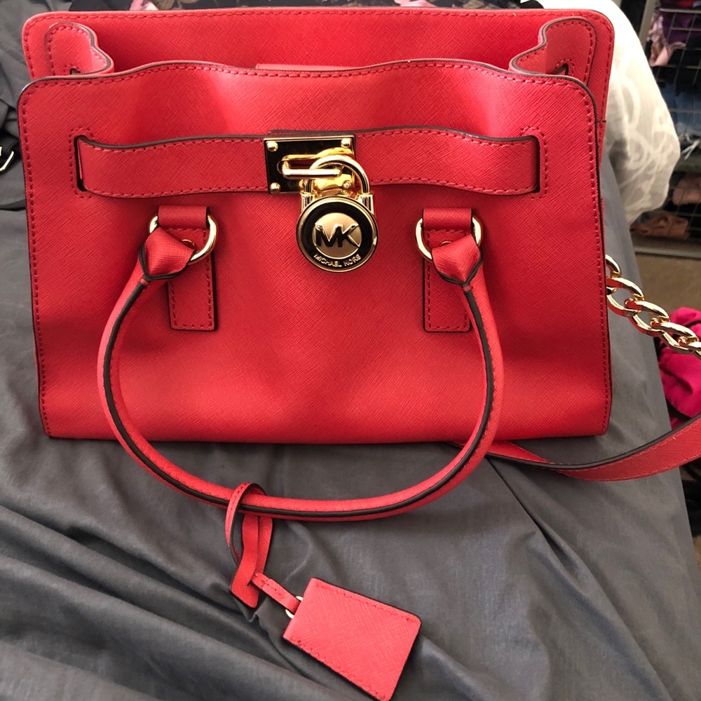 Michael Kors coral purse
